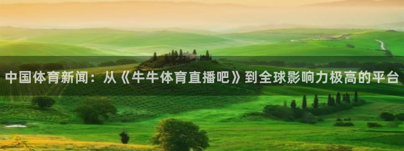 中国体育新闻：从《牛牛体育直播吧》到全球影响力极高的平台